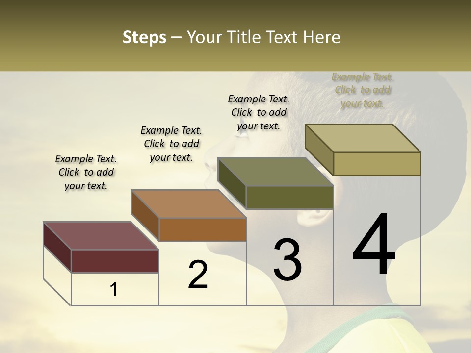A Young Boy With A Flag Painted On His Face PowerPoint Template
