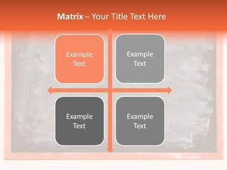 A Blackboard With A Red Frame With A Name Of Presentation On It PowerPoint Template