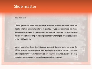 A Blackboard With A Red Frame With A Name Of Presentation On It PowerPoint Template