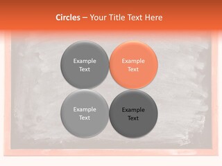 A Blackboard With A Red Frame With A Name Of Presentation On It PowerPoint Template