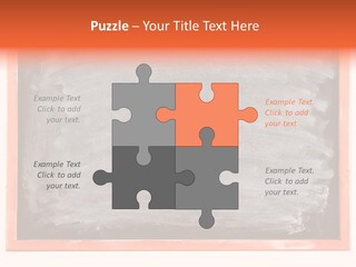 A Blackboard With A Red Frame With A Name Of Presentation On It PowerPoint Template
