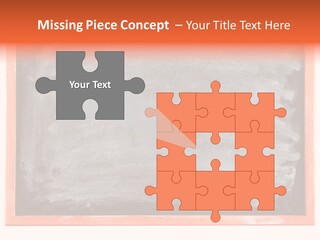 A Blackboard With A Red Frame With A Name Of Presentation On It PowerPoint Template
