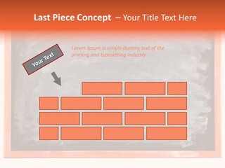 A Blackboard With A Red Frame With A Name Of Presentation On It PowerPoint Template