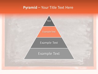 A Blackboard With A Red Frame With A Name Of Presentation On It PowerPoint Template