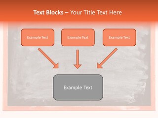 A Blackboard With A Red Frame With A Name Of Presentation On It PowerPoint Template