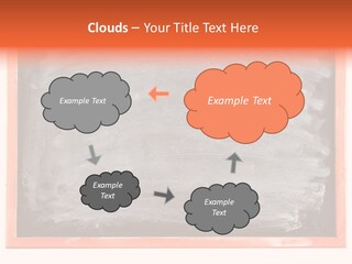 A Blackboard With A Red Frame With A Name Of Presentation On It PowerPoint Template