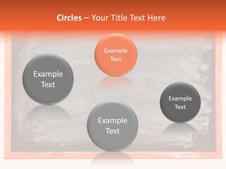 A Blackboard With A Red Frame With A Name Of Presentation On It PowerPoint Template