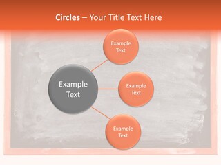 A Blackboard With A Red Frame With A Name Of Presentation On It PowerPoint Template