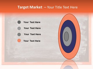 A Blackboard With A Red Frame With A Name Of Presentation On It PowerPoint Template