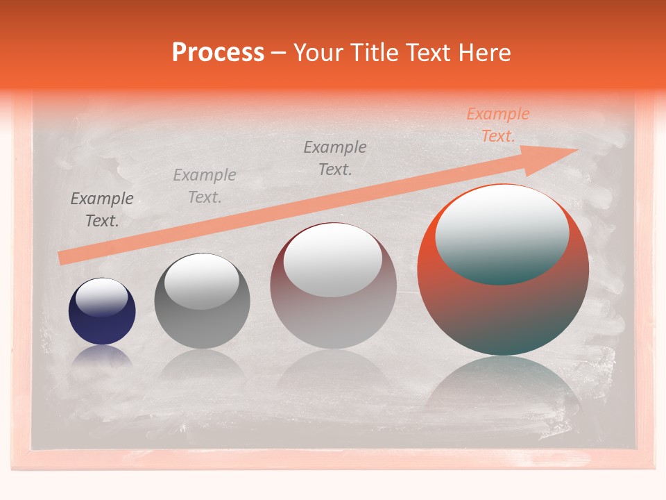 A Blackboard With A Red Frame With A Name Of Presentation On It PowerPoint Template