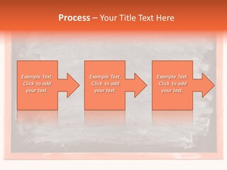 A Blackboard With A Red Frame With A Name Of Presentation On It PowerPoint Template