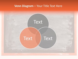 A Blackboard With A Red Frame With A Name Of Presentation On It PowerPoint Template