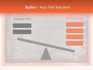 A Blackboard With A Red Frame With A Name Of Presentation On It PowerPoint Template