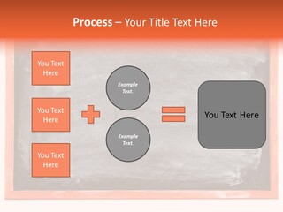 A Blackboard With A Red Frame With A Name Of Presentation On It PowerPoint Template