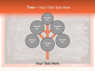 A Blackboard With A Red Frame With A Name Of Presentation On It PowerPoint Template