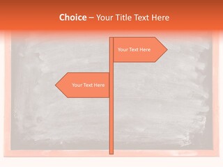 A Blackboard With A Red Frame With A Name Of Presentation On It PowerPoint Template