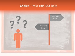 A Blackboard With A Red Frame With A Name Of Presentation On It PowerPoint Template