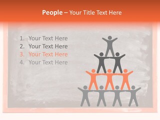 A Blackboard With A Red Frame With A Name Of Presentation On It PowerPoint Template