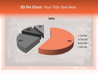 A Blackboard With A Red Frame With A Name Of Presentation On It PowerPoint Template