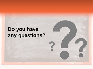 A Blackboard With A Red Frame With A Name Of Presentation On It PowerPoint Template