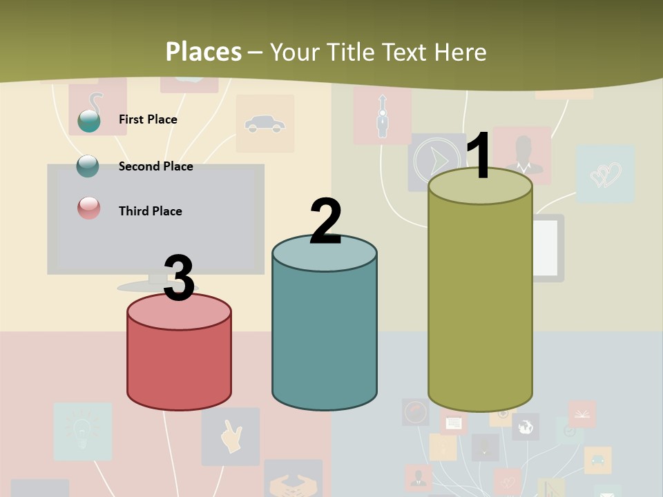 A Set Of Four Different Types Of Computers PowerPoint Template