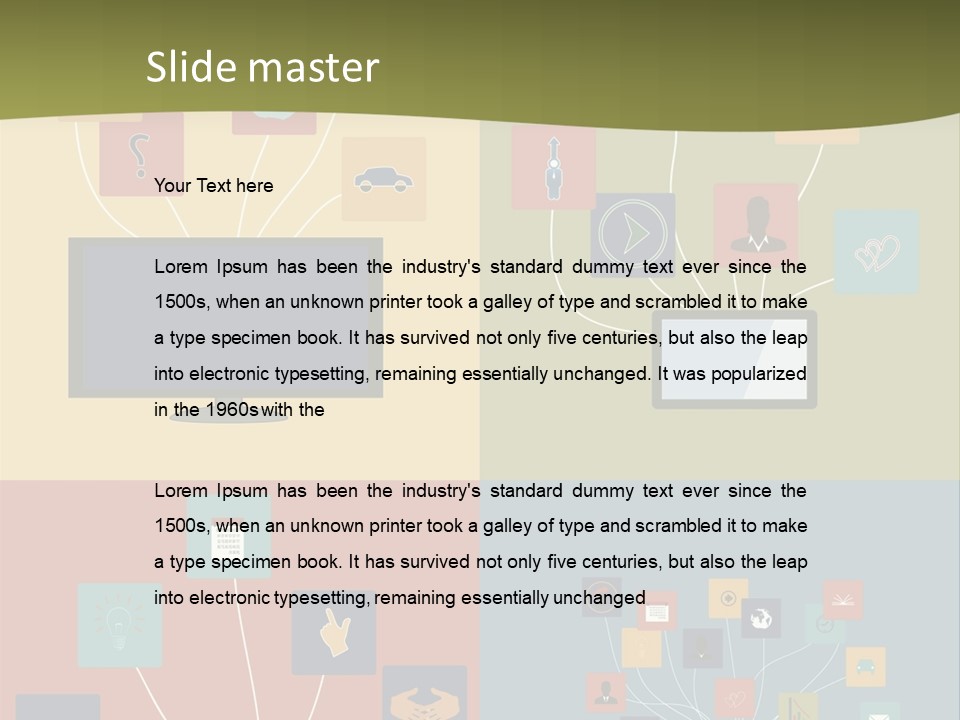A Set Of Four Different Types Of Computers PowerPoint Template