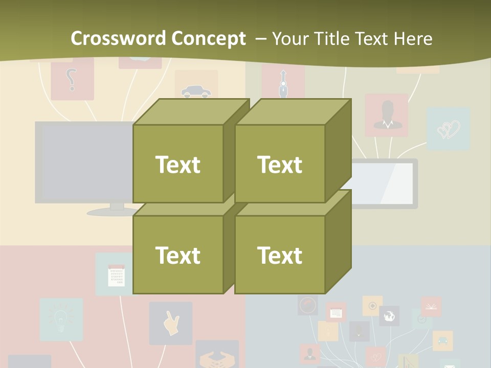 A Set Of Four Different Types Of Computers PowerPoint Template