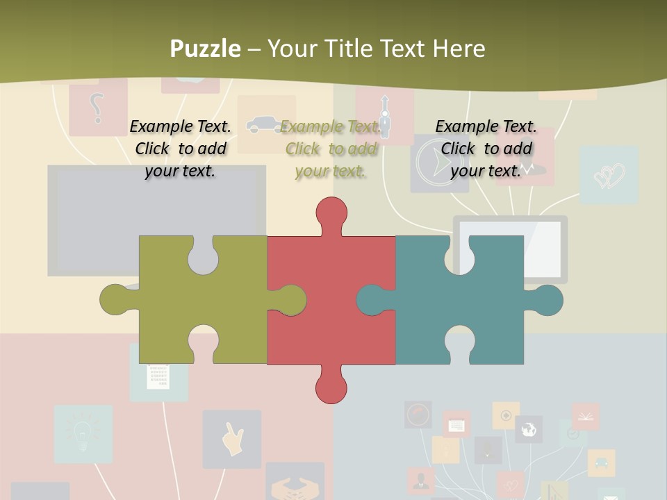 A Set Of Four Different Types Of Computers PowerPoint Template