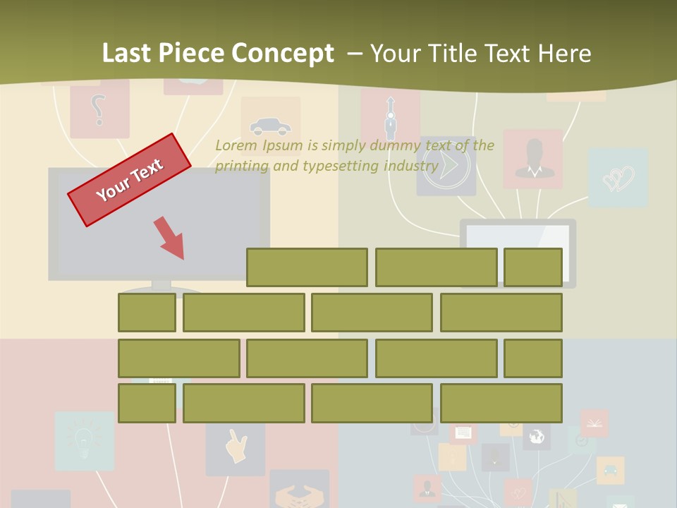 A Set Of Four Different Types Of Computers PowerPoint Template