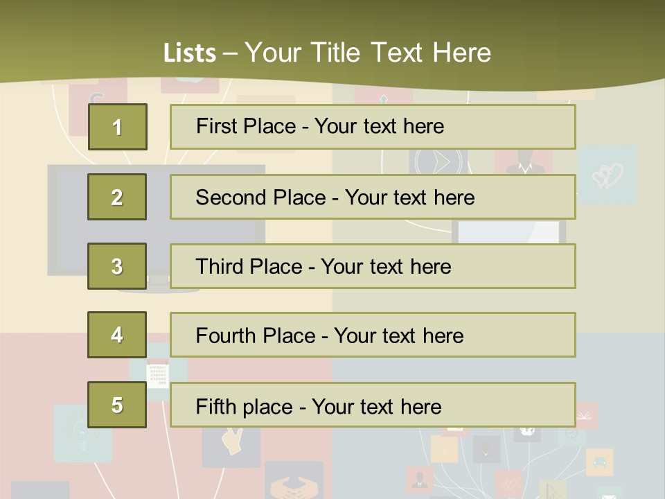 A Set Of Four Different Types Of Computers PowerPoint Template