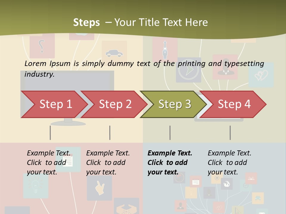 A Set Of Four Different Types Of Computers PowerPoint Template