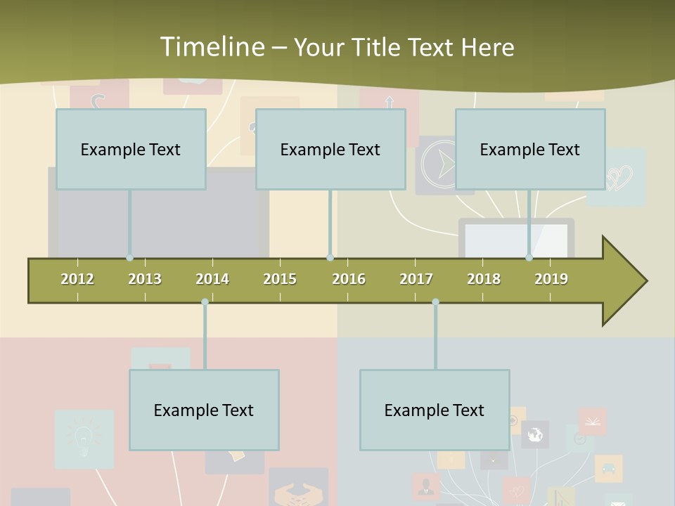 A Set Of Four Different Types Of Computers PowerPoint Template