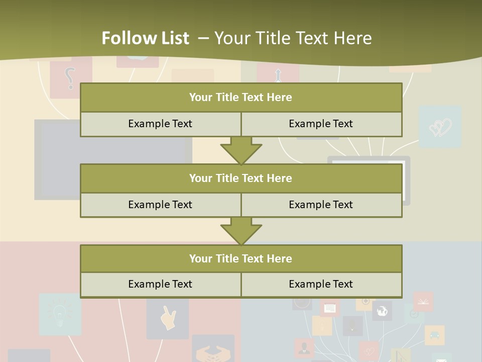 A Set Of Four Different Types Of Computers PowerPoint Template