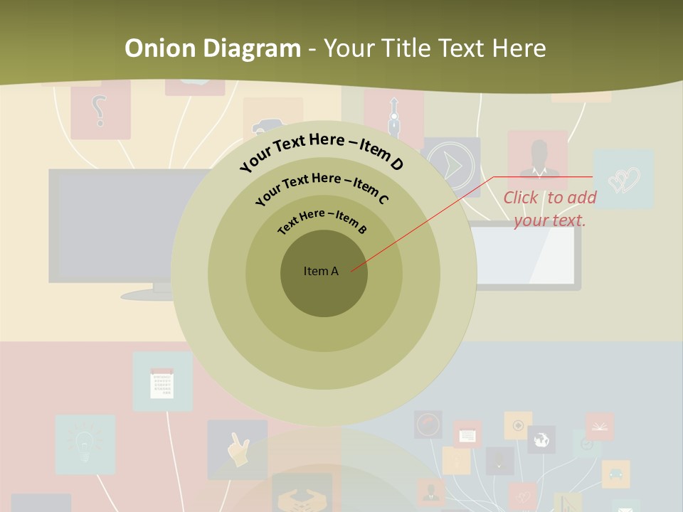 A Set Of Four Different Types Of Computers PowerPoint Template
