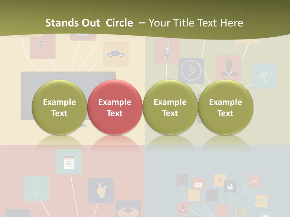 A Set Of Four Different Types Of Computers PowerPoint Template