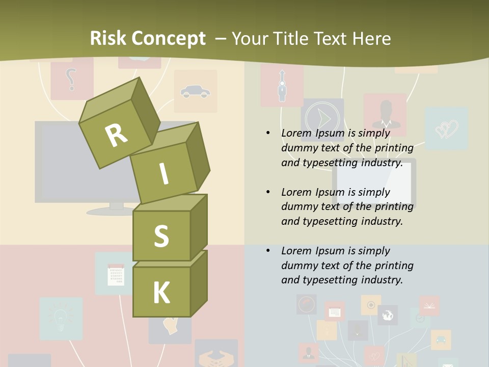 A Set Of Four Different Types Of Computers PowerPoint Template