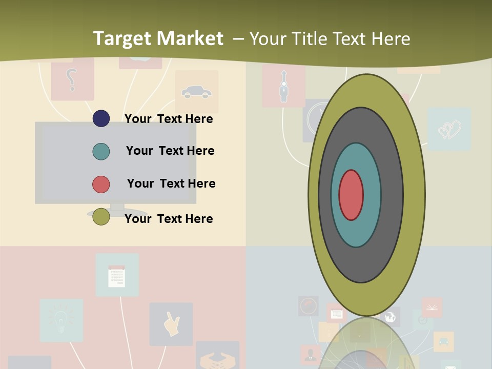 A Set Of Four Different Types Of Computers PowerPoint Template