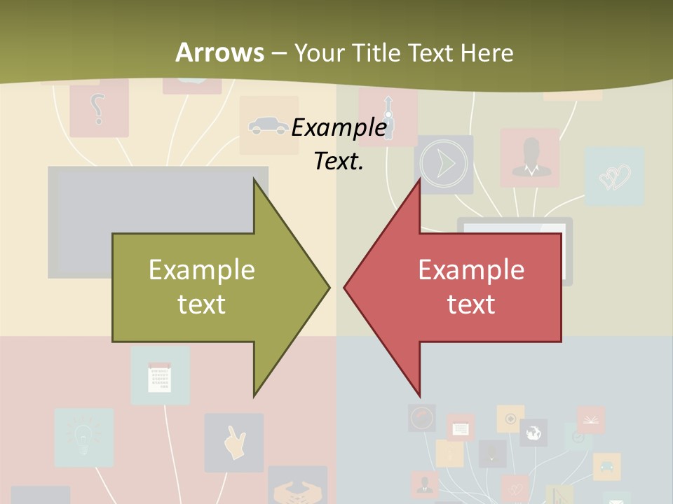 A Set Of Four Different Types Of Computers PowerPoint Template