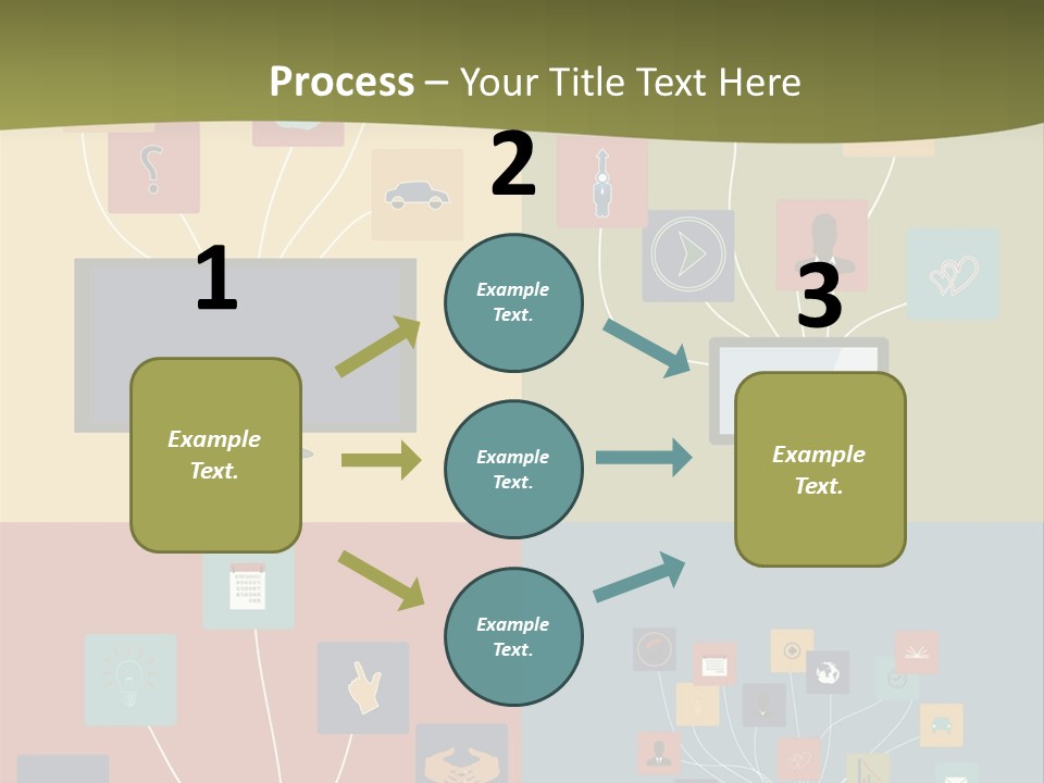 A Set Of Four Different Types Of Computers PowerPoint Template