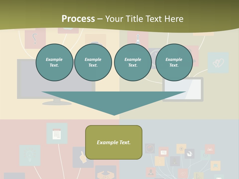 A Set Of Four Different Types Of Computers PowerPoint Template