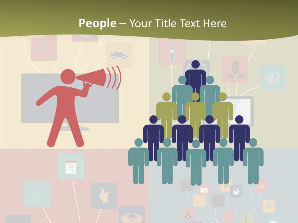 A Set Of Four Different Types Of Computers PowerPoint Template