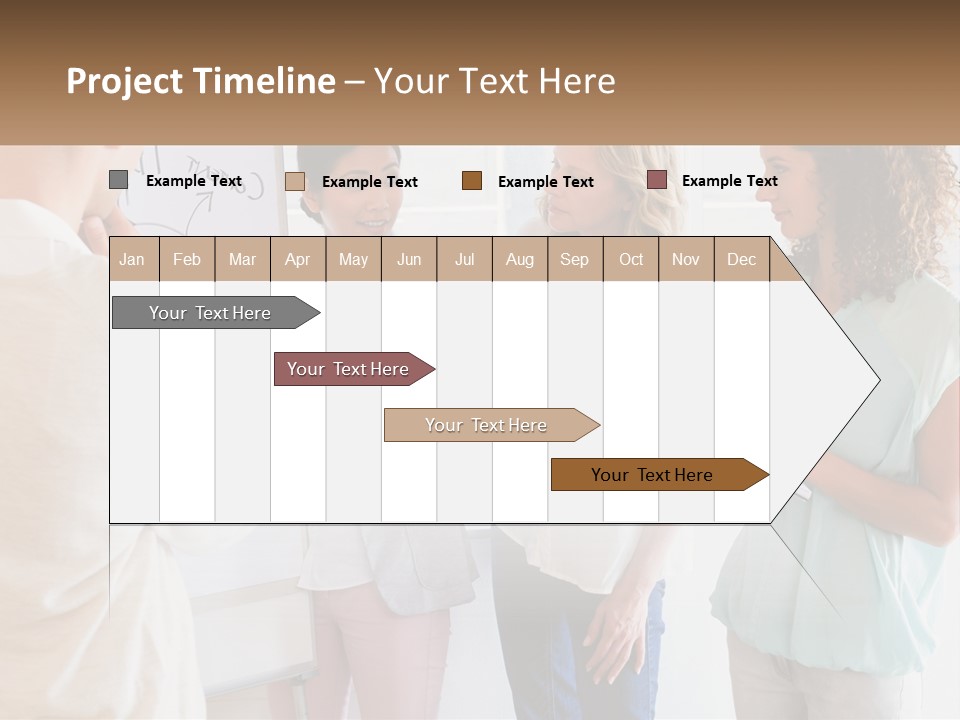 A Group Of People Standing In Front Of A Whiteboard PowerPoint Template