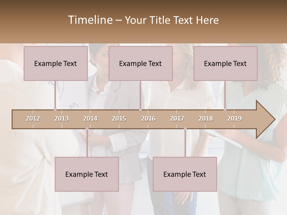 A Group Of People Standing In Front Of A Whiteboard PowerPoint Template