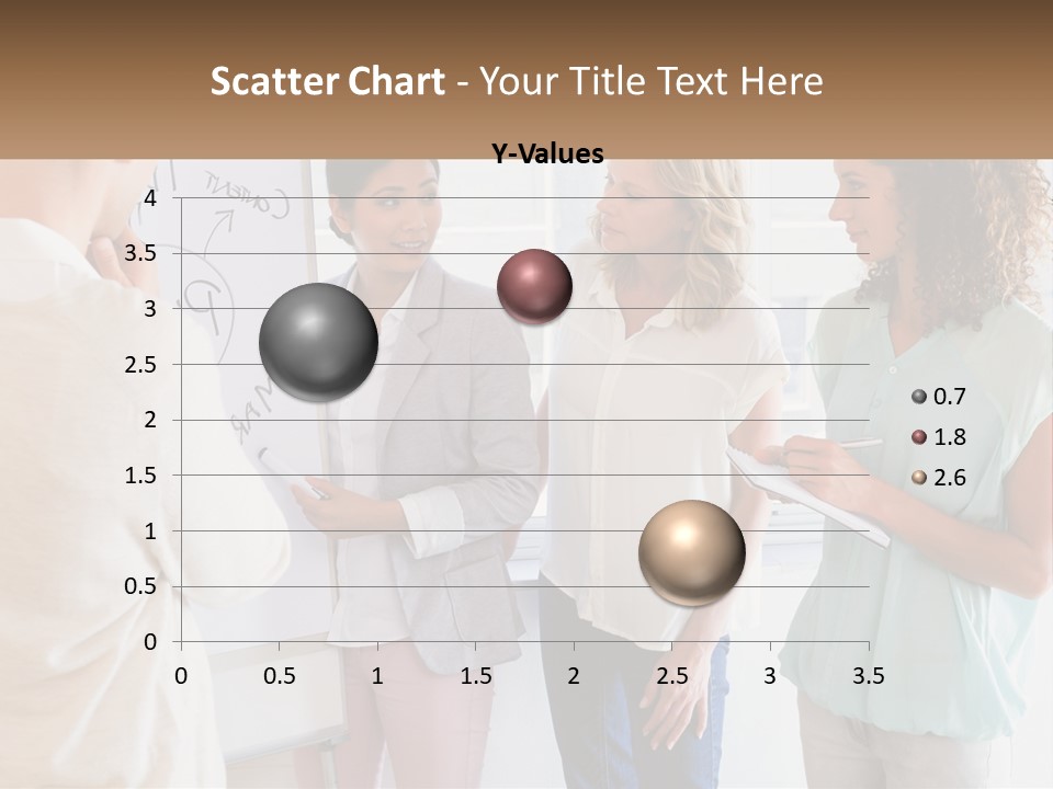 A Group Of People Standing In Front Of A Whiteboard PowerPoint Template