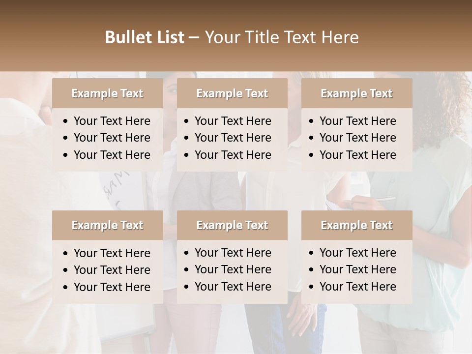 A Group Of People Standing In Front Of A Whiteboard PowerPoint Template