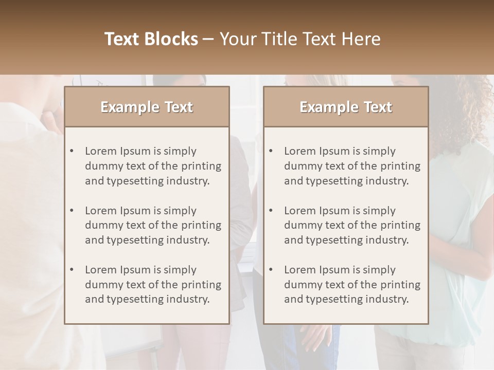 A Group Of People Standing In Front Of A Whiteboard PowerPoint Template