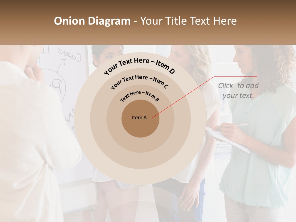 A Group Of People Standing In Front Of A Whiteboard PowerPoint Template