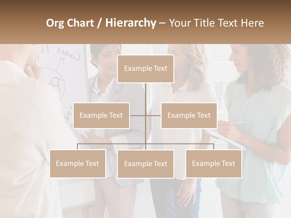 A Group Of People Standing In Front Of A Whiteboard PowerPoint Template