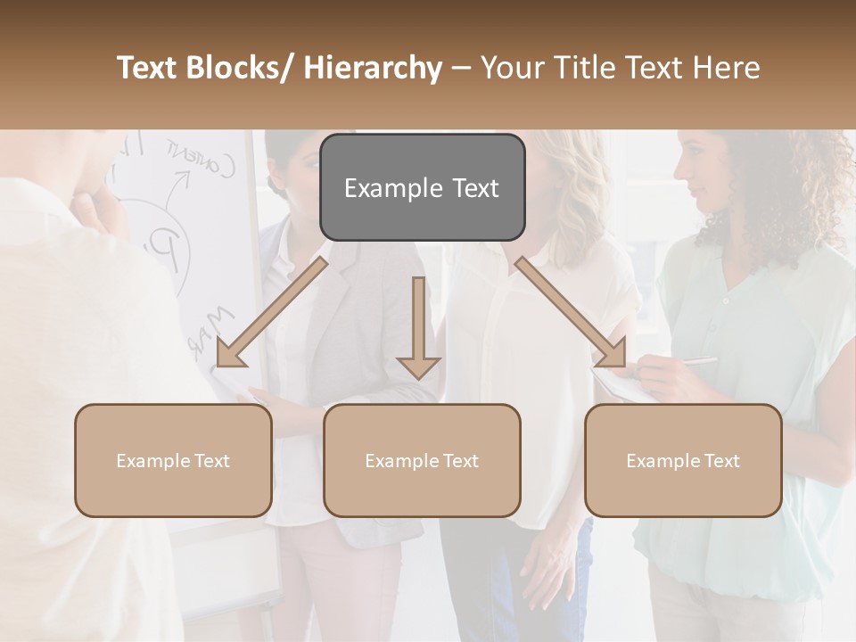 A Group Of People Standing In Front Of A Whiteboard PowerPoint Template