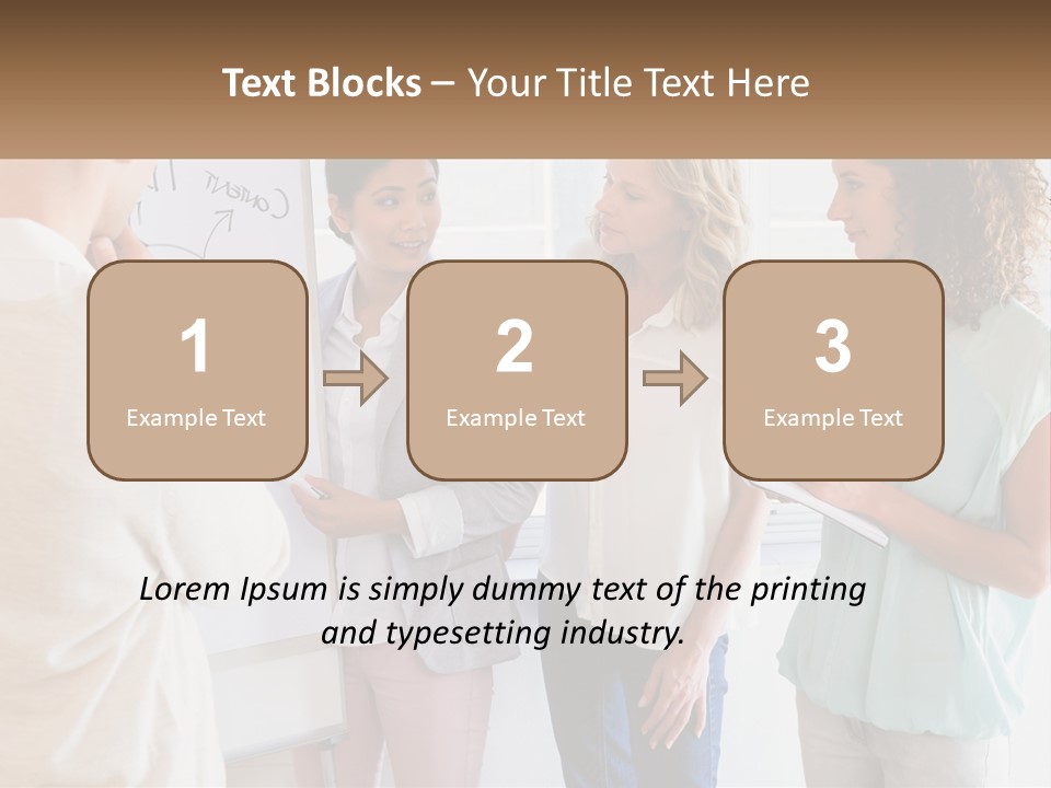A Group Of People Standing In Front Of A Whiteboard PowerPoint Template